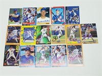 Set of 16 Autographed Baseball Cards