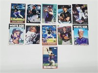 Set of 11 Autographed Baseball Cards