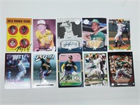 Set of 10 Autographed Baseball Cards