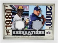 2008 SP Legendary Cuts Gwynn/Fielder Used Relic