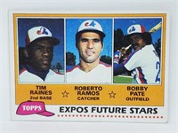 1981 Topps Expos Future Stars Tim Raines RC