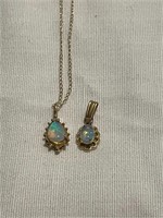 Two Opal Pendant