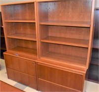 STEELCASE 2 DRAWER FILE/BOOKCASE