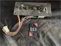 Heater / Air Conditioner Control Panel