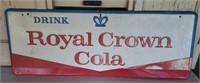 Vintage Royal Crown Cola Metal Sign