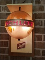Schlitz beer round wall hanging light
