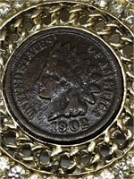 1902 Indianhead penny necklace