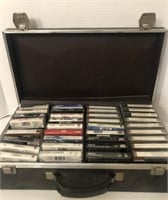 Music cassettes in case Peter Gabriel, Genesis,