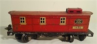 Lionel lines 1682 metal red train car