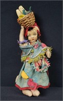 1930s Costumed Felt Doll By Joao Perotti Ethnic