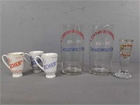 6 Assorted Collectible Glasses