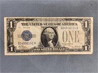 Scarce 1928 $1 Funnyback Silver Certificate