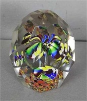 Glass Prism Paperweight.