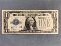 Scarce 1928-a $1 Funnyback Silver Certificate