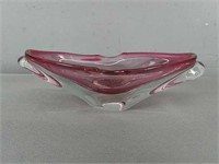 Pink Blown Art Glass Bowl