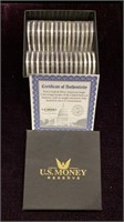 30x Uncirculated Us Silver Eagles In Box