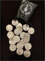 20x Silver Half Dollars In Bag - All 90% Silver