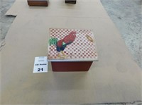 Box with hinge lid 9"x7"x6"