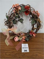 Spring Themed Decorative Wreath, 16"