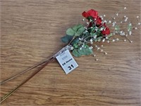 Lot of 3 Artificial Roses