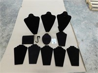 Folding Jewelry Stand -Black Velvet