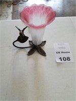 Bird And Flower Candlestick Table Lamp