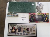 Lot Of 4 In Home Decor Signs