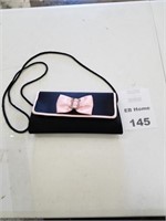 Black And Pink Bow Purse