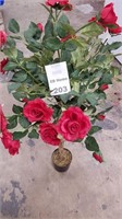 Fake Rose Bush With Pot