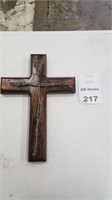 Wooden Bobwired Cross