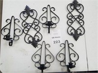 Set Of Six Hanging Candle Holders