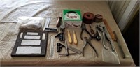 Estate Lot of Antique & Leather Tools & More