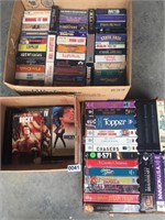2 BOXES OF VHS TAPES