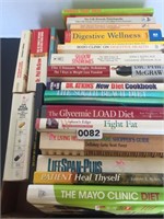 BOX OF DIET AND HEALTH BOOKS