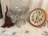 Vintage Wexford Brand Punch Bowl w/Matching Base