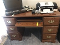 4' Office Desk w/Computer Hook-Ups