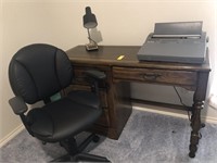 Writing Desk w/Office Chair, Electric Typewriter