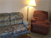 Couch, Recliner, Coffee Table, End Table & Lamp