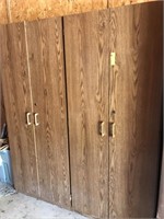 Set of 2 Wooden Storage Cabinets