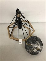 RUSTIC HEMP ROPE CAGE PENDANT LIGHT DIAMOND LIGHT