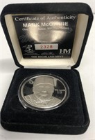 1 oz. Silver Round Mark McGwire Highland Mint