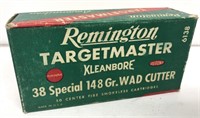 Vintage Remington 38 special advertising box only