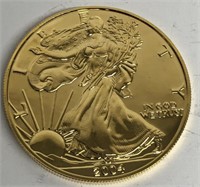 2004 $1.00 1 oz. Fine Silver Walking Liberty Gold