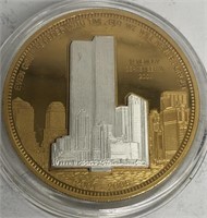 (5) Anniversary Coin World Trade Towers 2001-2006
