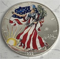 1999 Walking Liberty Colorized 1 oz. Silver