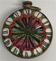 Carnival charm clock pendant