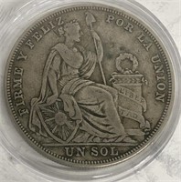 1924 Republica Un Sol Coin Silver?