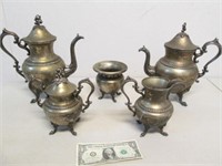 Vintage Metal Teapot Cream & Sugar Accessories