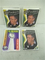 4 Green Bay Packers Police Football Card Sets -