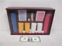 New Poker Set - 300 Chips (Sealed), 2 Decks of